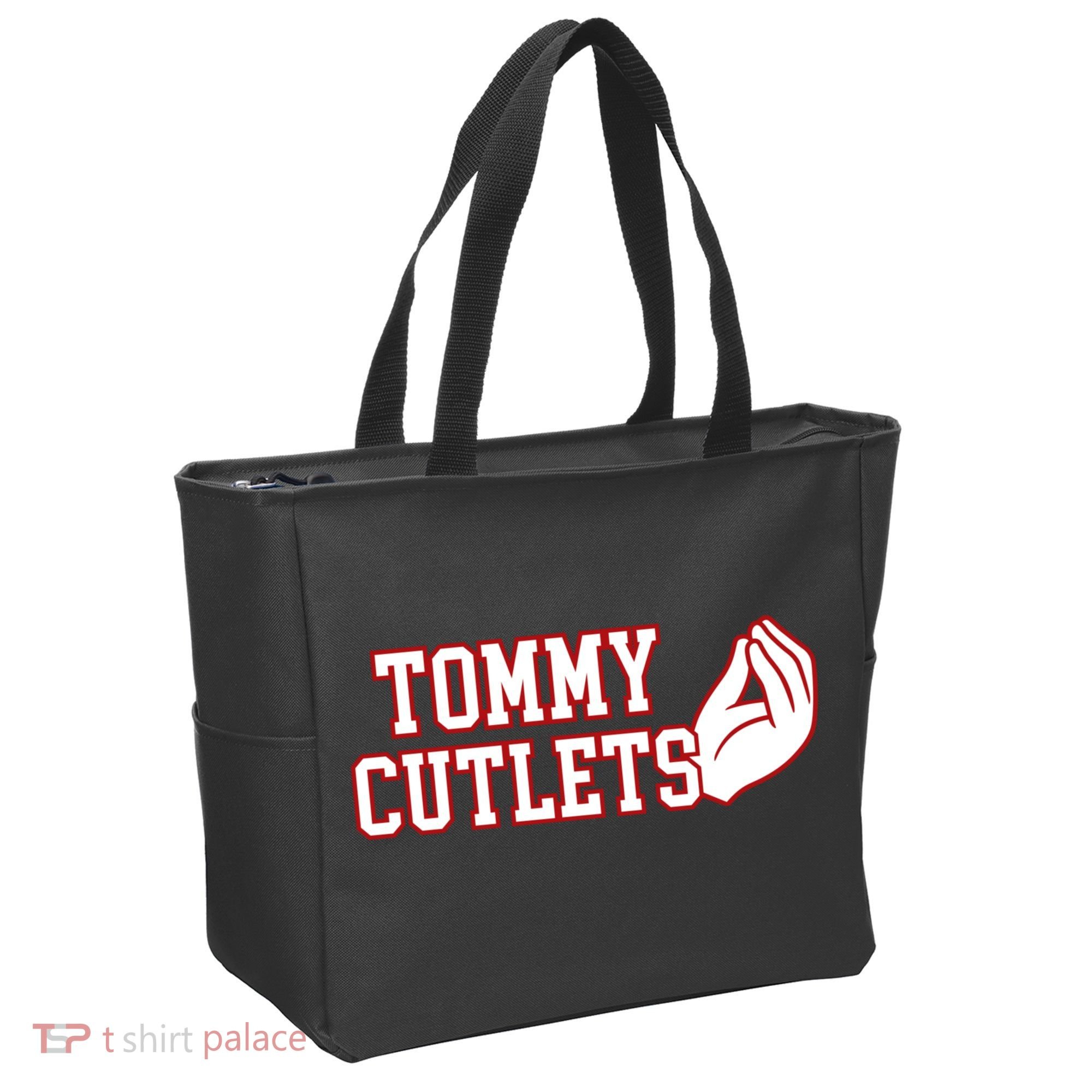 Tommy Cutlets Football Quarterback Ny Italian Hand Gesture Tote Bag