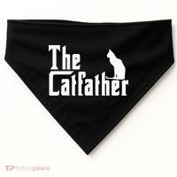 The Catfather Funny Cat Dad Father Lover USA-Made Doggie Bandana thumb 0