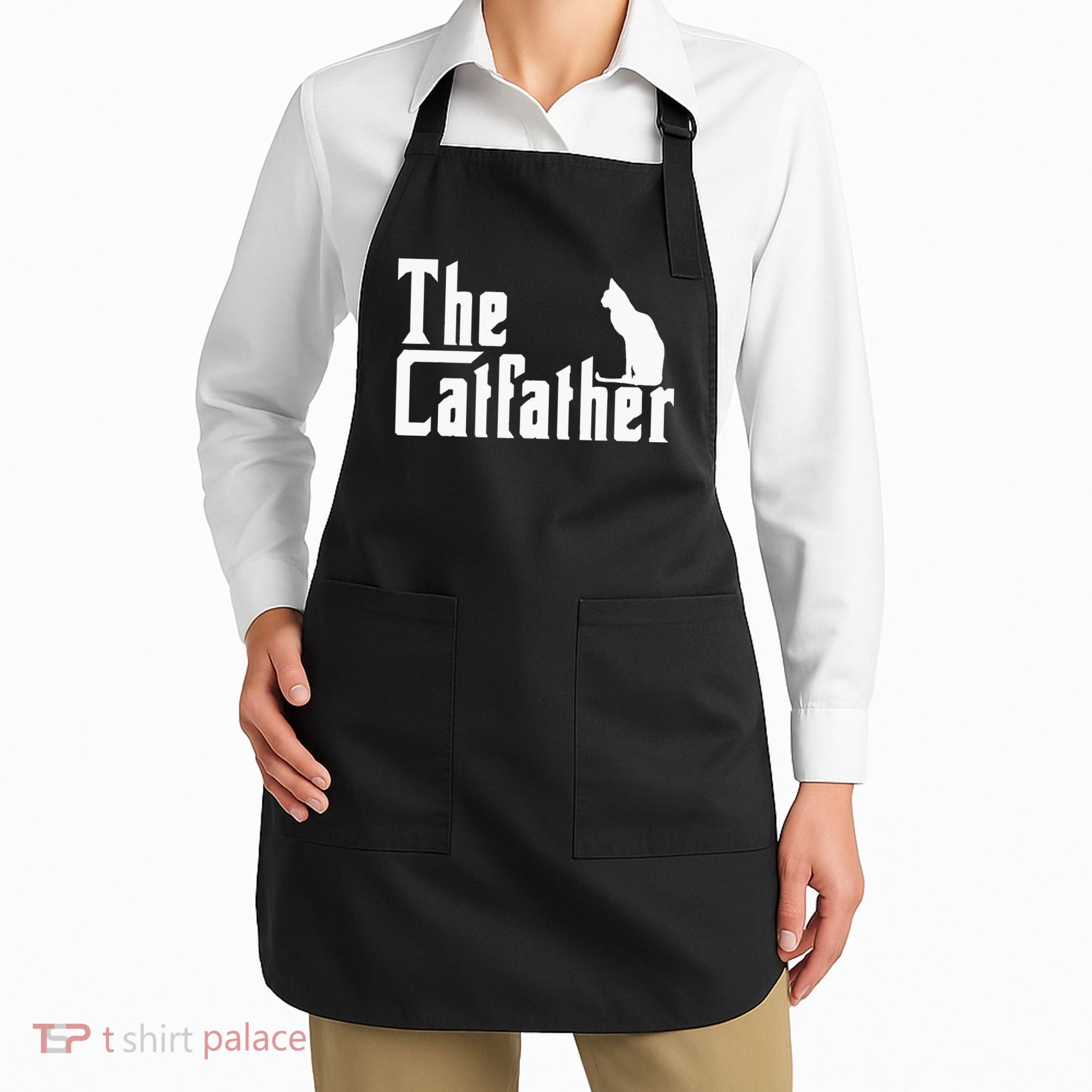 The Catfather Funny Cat Dad Father Lover Apron