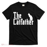 The Catfather Funny Cat Dad Father Lover T-Shirt thumb 0