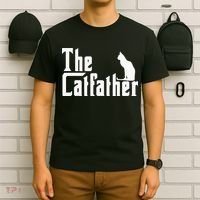 The Catfather Funny Cat Dad Father Lover T-Shirt thumb 6