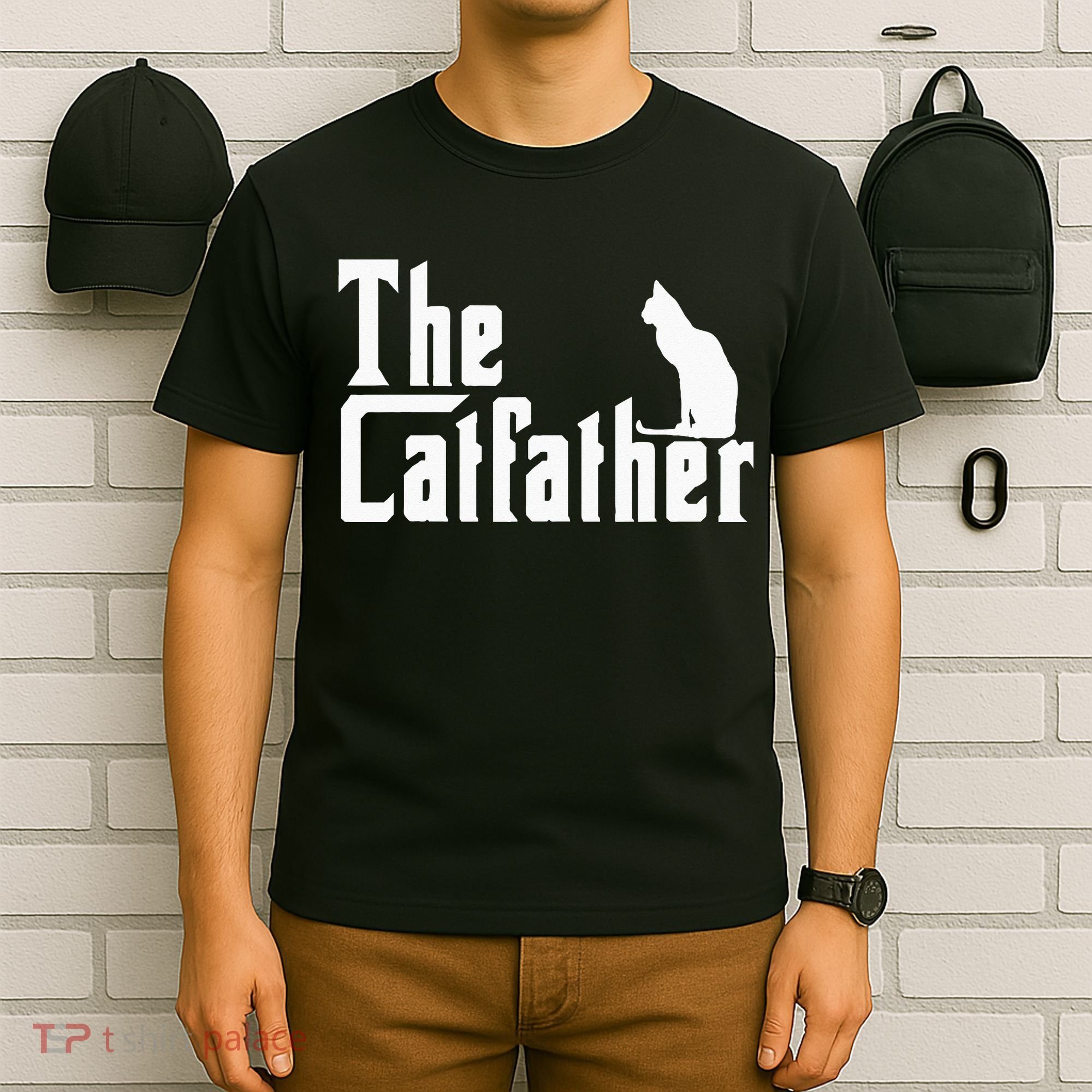 The Catfather Funny Cat Dad Father Lover T-Shirt