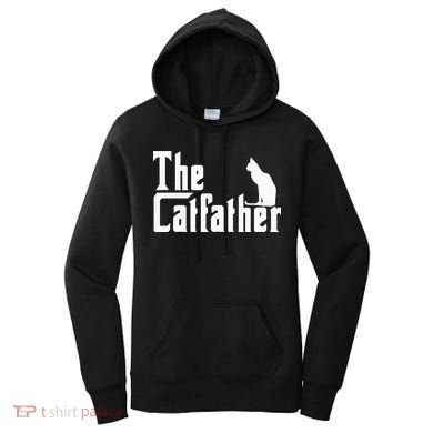 The Catfather Funny Cat Dad Father Lover Women's Hoodie
