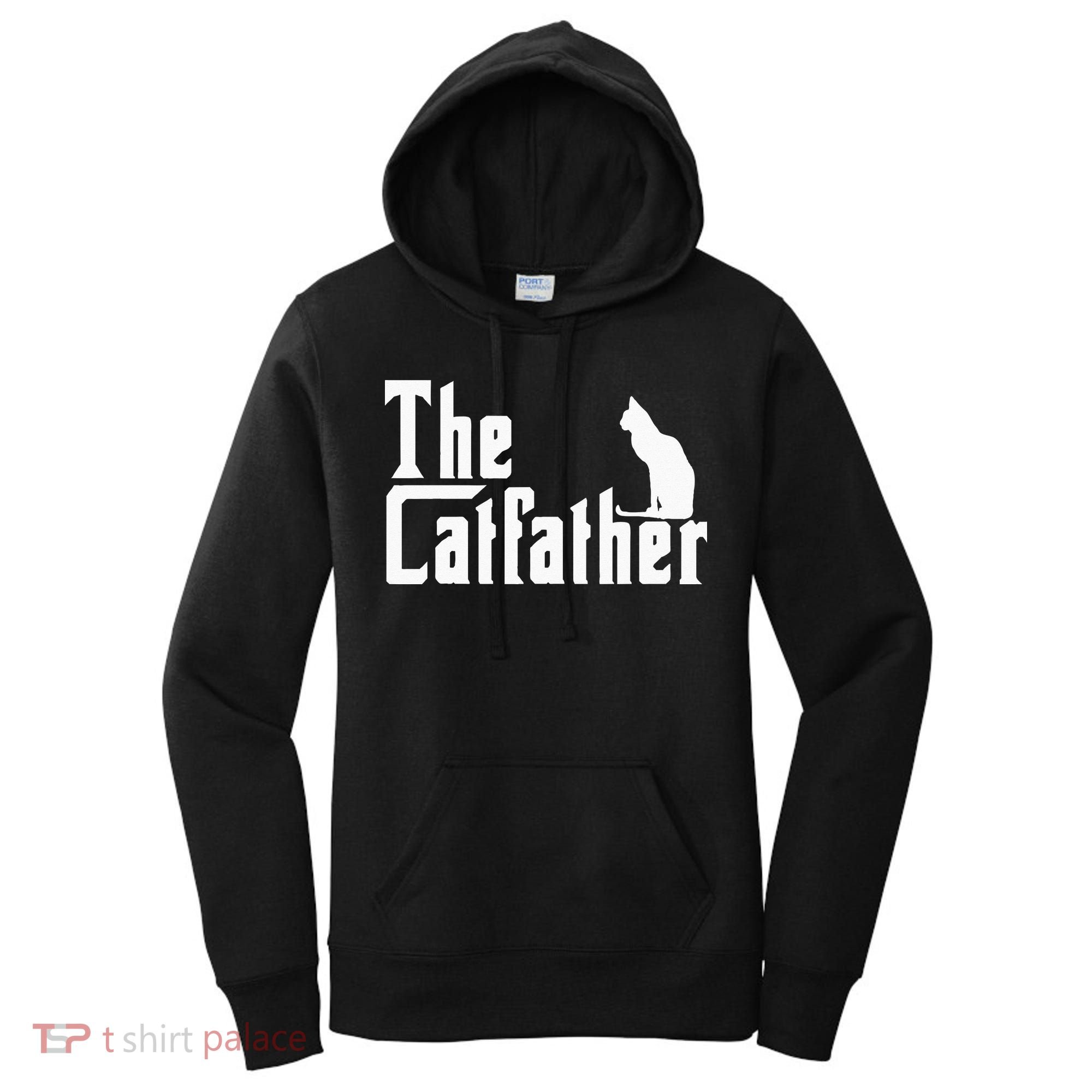 The Catfather Funny Cat Dad Father Lover Women's Hoodie