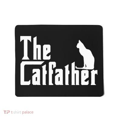 The Catfather Funny Cat Dad Father Lover Mousepad