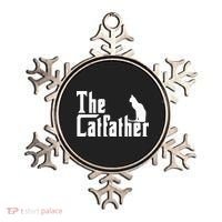 The Catfather Funny Cat Dad Father Lover Ornament thumb 0