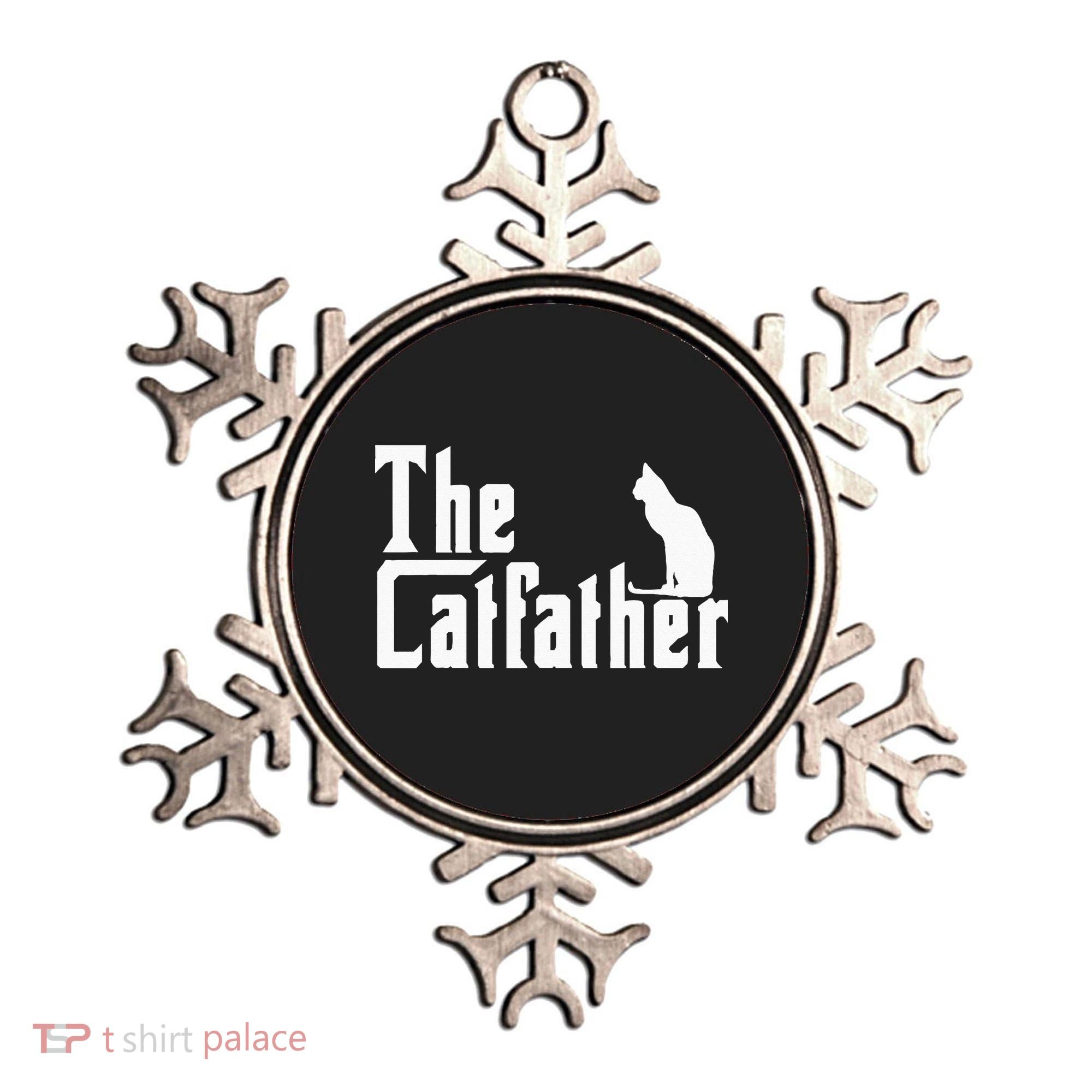 The Catfather Funny Cat Dad Father Lover Ornament
