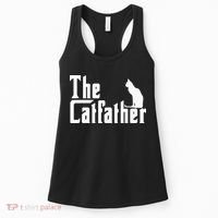 The Catfather Funny Cat Dad Father Lover Women's Tank Top thumb 0