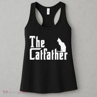 The Catfather Funny Cat Dad Father Lover Women's Tank Top thumb 3
