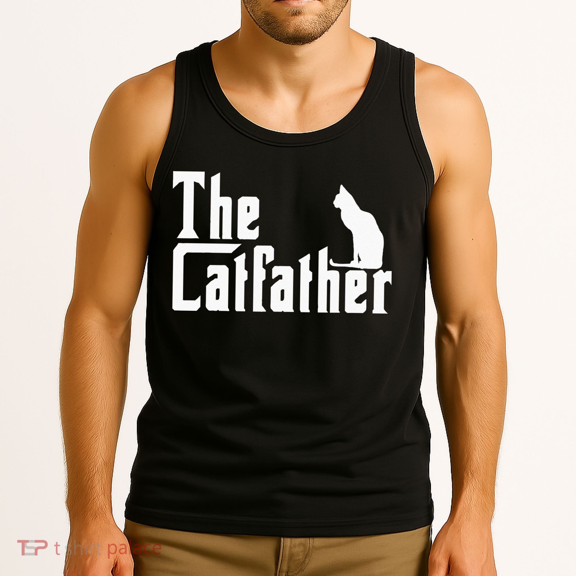 The Catfather Funny Cat Dad Father Lover Tank Top