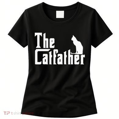 The Catfather Funny Cat Dad Father Lover Women's T-Shirt