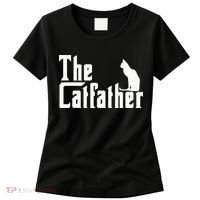 The Catfather Funny Cat Dad Father Lover Women's T-Shirt thumb 0