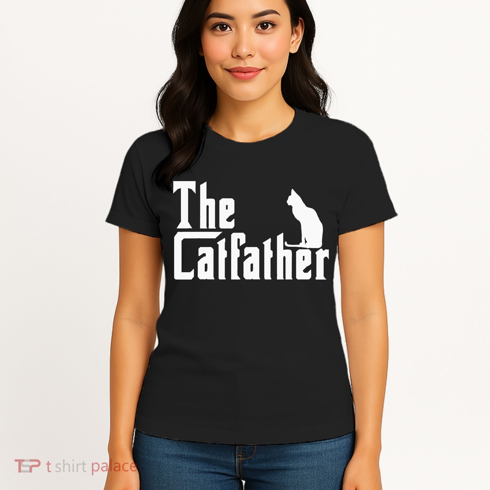 The Catfather Funny Cat Dad Father Lover Women's T-Shirt