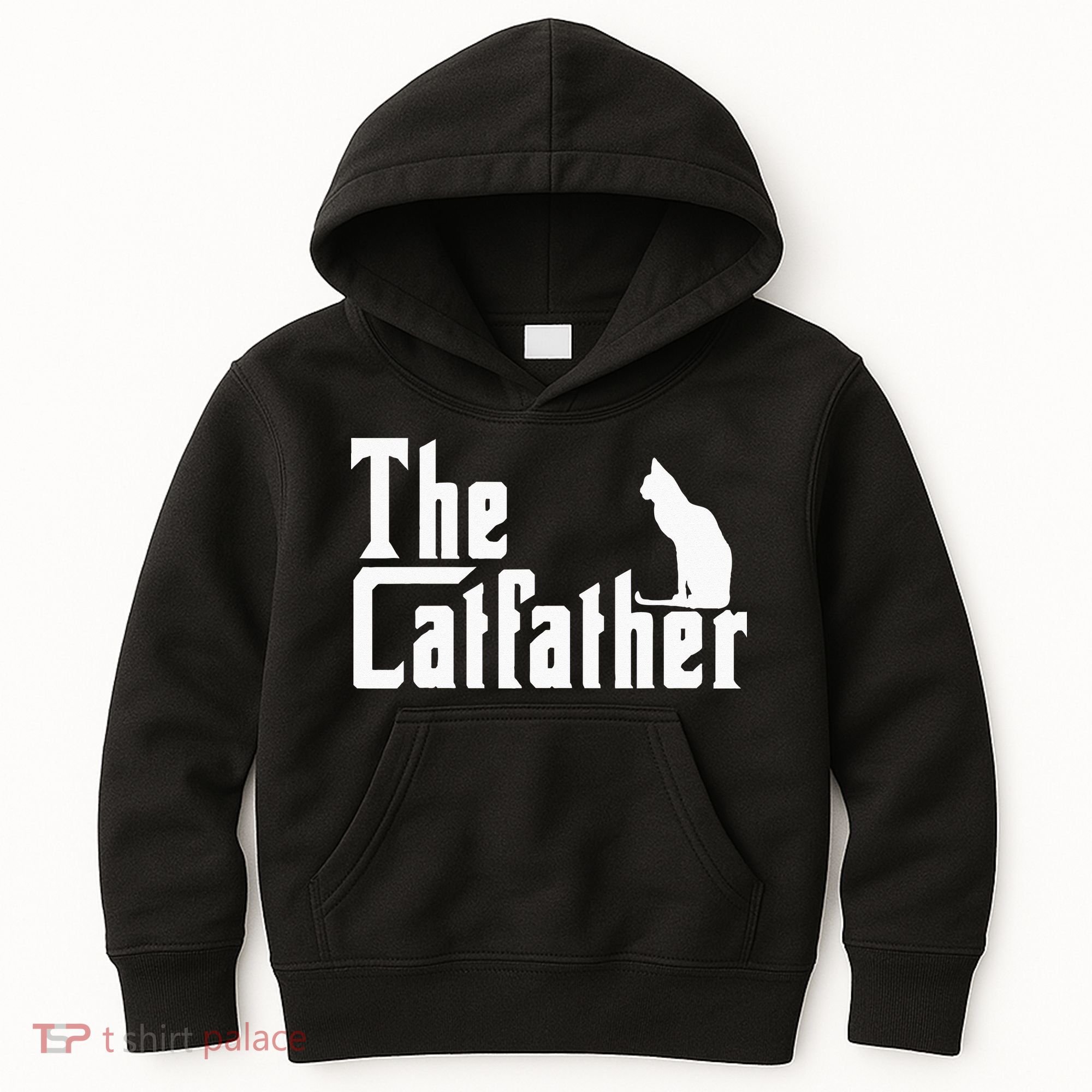 The Catfather Funny Cat Dad Father Lover Kids Hoodie