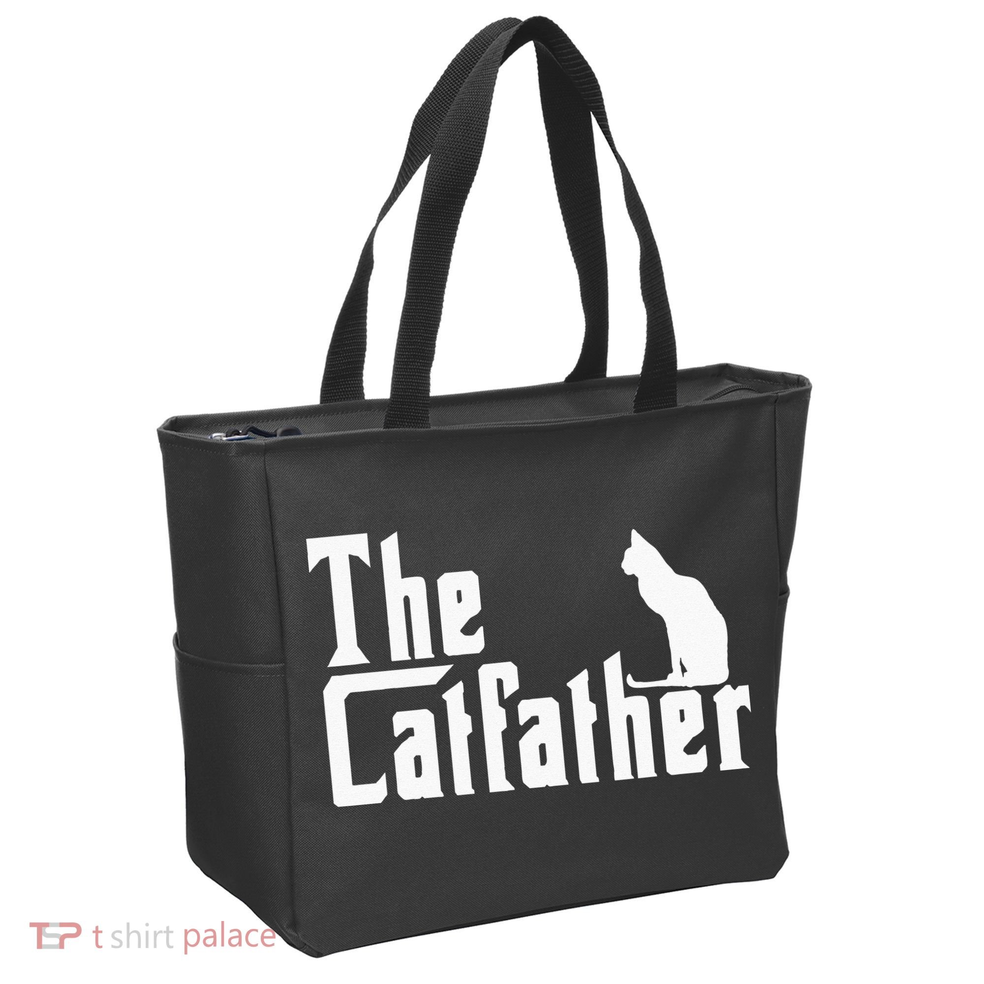 The Catfather Funny Cat Dad Father Lover Tote Bag