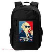 Too Cool For British Rule George Washington 4th of July Backpack thumb 0