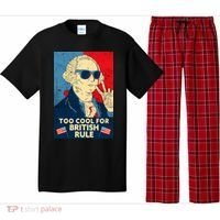 Too Cool For British Rule George Washington 4th of July Pajama Set thumb 0