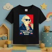 Too Cool For British Rule George Washington 4th of July Toddler T-Shirt thumb 3