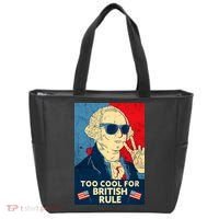 Too Cool For British Rule George Washington 4th of July Tote Bag thumb 0