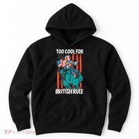 Too Cool For British Rule 4th Of July American Dinosaur Hoodie thumb 0