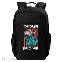 Too Cool For British Rule 4th Of July American Dinosaur Backpack thumb 0