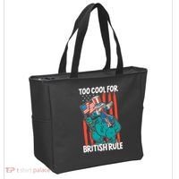 Too Cool For British Rule 4th Of July American Dinosaur Tote Bag thumb 2