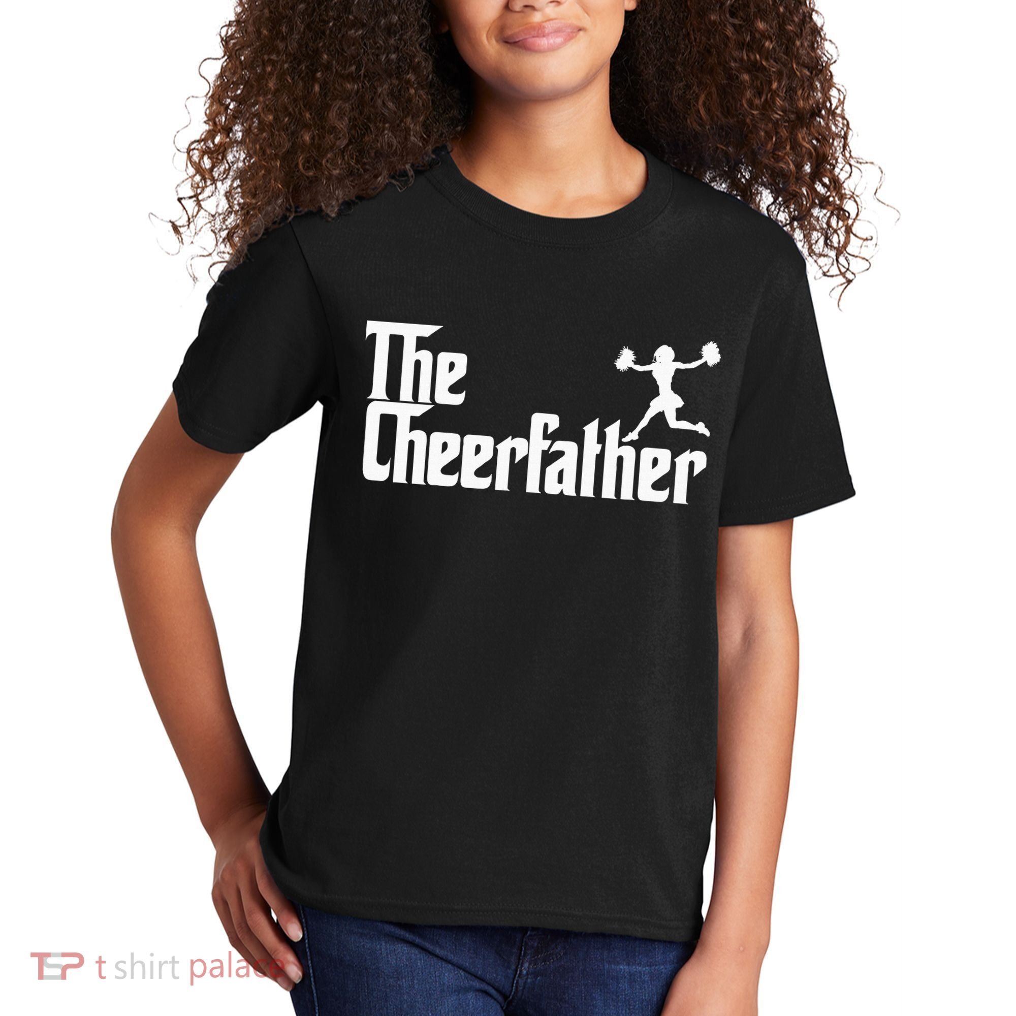 The Cheer Father Funny Cheerleader Father Dad Gift Kids T-Shirt