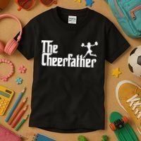 The Cheer Father Funny Cheerleader Father Dad Gift Kids T-Shirt thumb 3