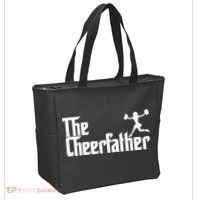 The Cheer Father Funny Cheerleader Father Dad Gift Tote Bag thumb 2
