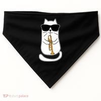 Trumpet Cat Funny Trumpet Player USA-Made Doggie Bandana thumb 0