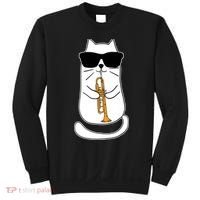 Trumpet Cat Funny Trumpet Player Sweatshirt thumb 0