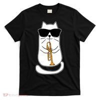 Trumpet Cat Funny Trumpet Player T-Shirt thumb 0