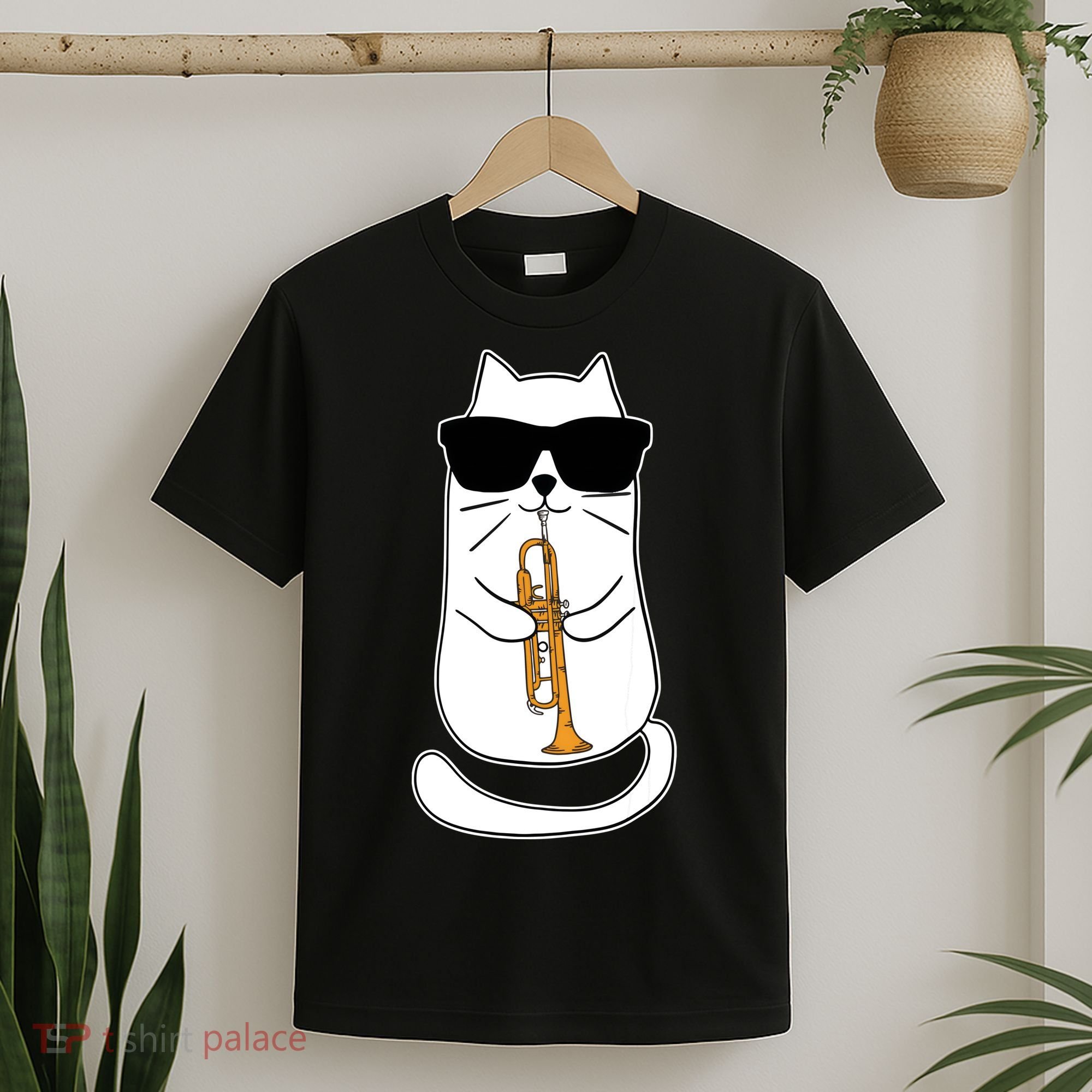 Trumpet Cat Funny Trumpet Player T-Shirt