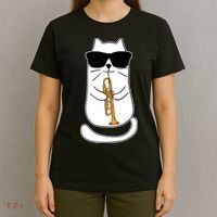 Trumpet Cat Funny Trumpet Player T-Shirt thumb 4