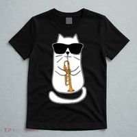 Trumpet Cat Funny Trumpet Player T-Shirt thumb 5