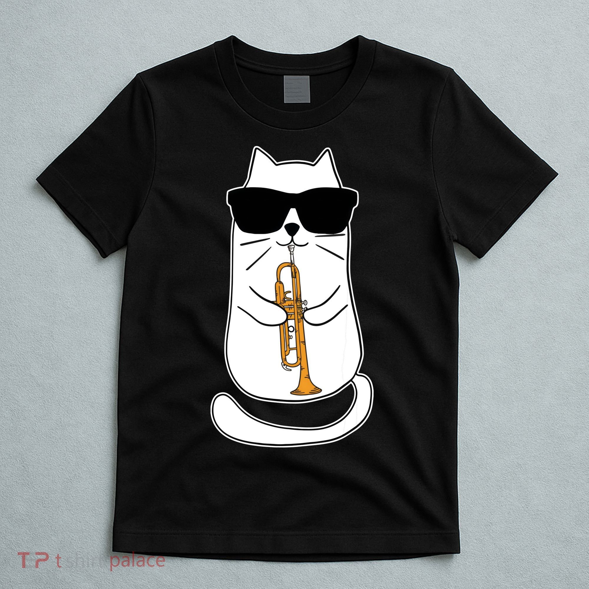 Trumpet Cat Funny Trumpet Player T-Shirt