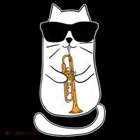 Trumpet Cat Funny Trumpet Player Women's Hoodie thumb 2