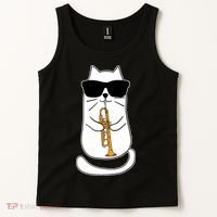 Trumpet Cat Funny Trumpet Player Tank Top thumb 2