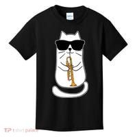 Trumpet Cat Funny Trumpet Player Kids T-Shirt thumb 0