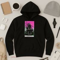 Tarot Card Funny Gym Deadlifts Workout Occult Reading Reader Hoodie thumb 3