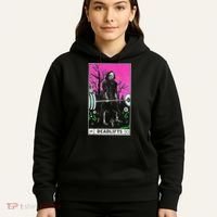 Tarot Card Funny Gym Deadlifts Workout Occult Reading Reader Hoodie thumb 5