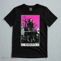 Tarot Card Funny Gym Deadlifts Workout Occult Reading Reader T-Shirt thumb 5