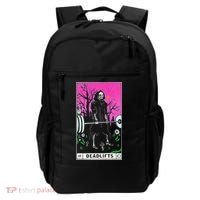 Tarot Card Funny Gym Deadlifts Workout Occult Reading Reader Backpack thumb 0