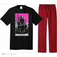 Tarot Card Funny Gym Deadlifts Workout Occult Reading Reader Pajama Set thumb 0