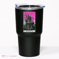 Tarot Card Funny Gym Deadlifts Workout Occult Reading Reader Tumbler thumb 0