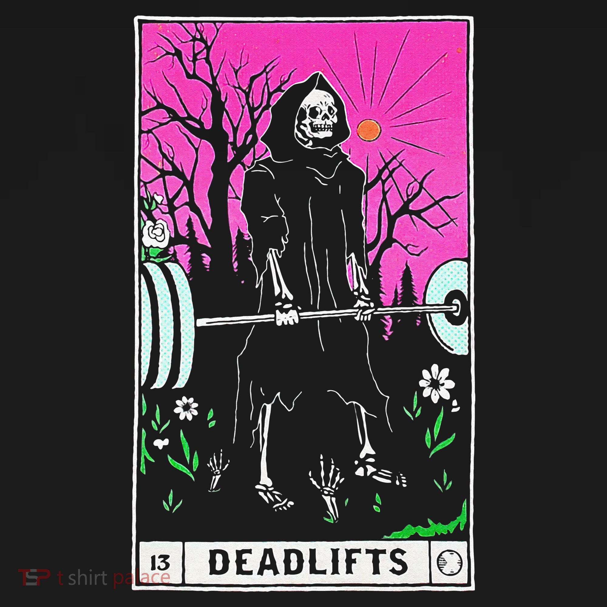 Tarot Card Funny Gym Deadlifts Workout Occult Reading Reader Baby Bodysuit
