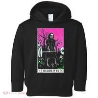 Tarot Card Funny Gym Deadlifts Workout Occult Reading Reader Toddler Hoodie thumb 0