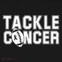 Tackle Cancer Football Ribbon Breast Cancer Awareness Women's Hoodie thumb 2