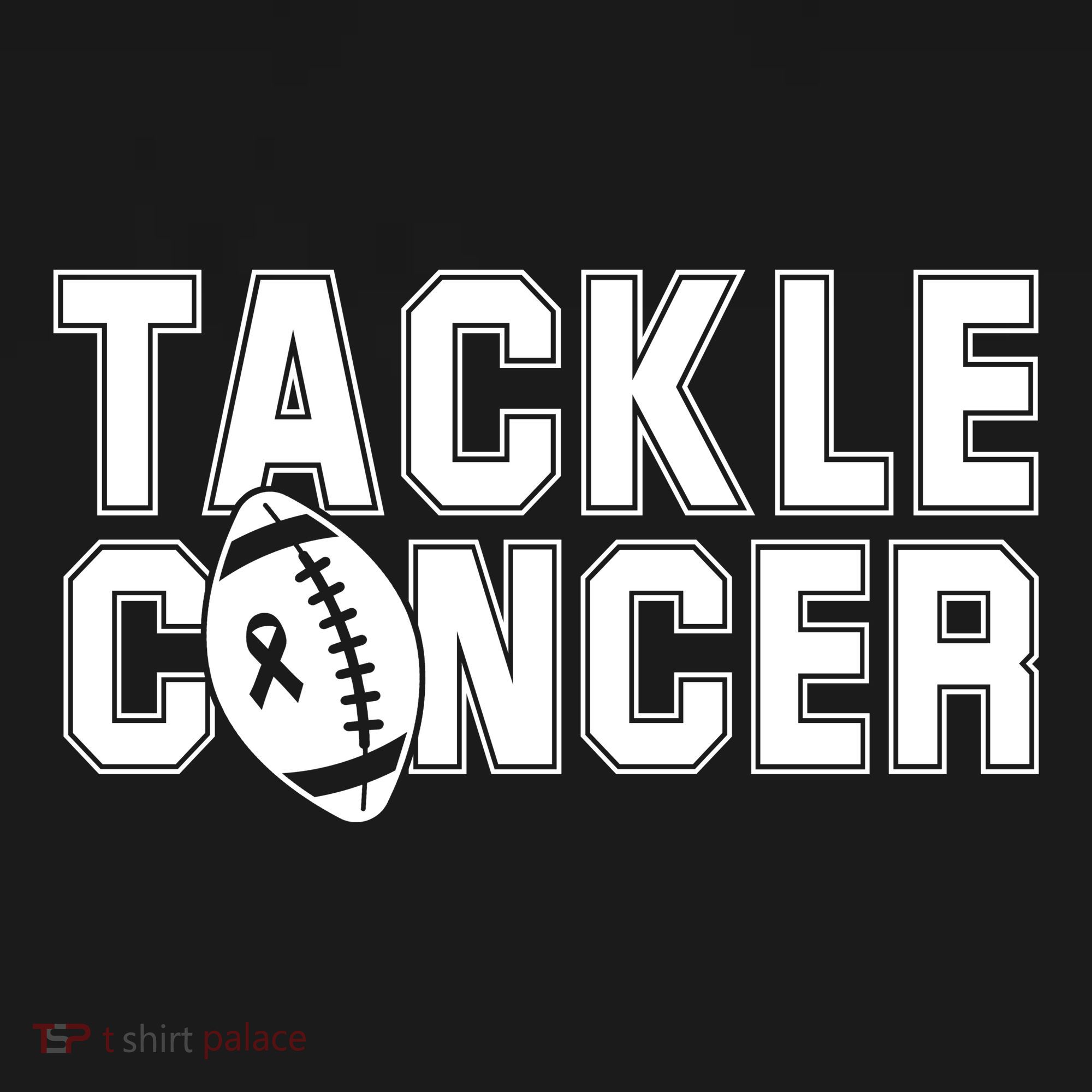 Tackle Cancer Football Ribbon Breast Cancer Awareness Women's Hoodie