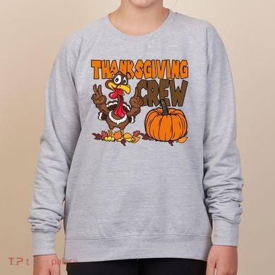 Thanksgiving Crew Funny Turkey Fall Women's Sweatshirt